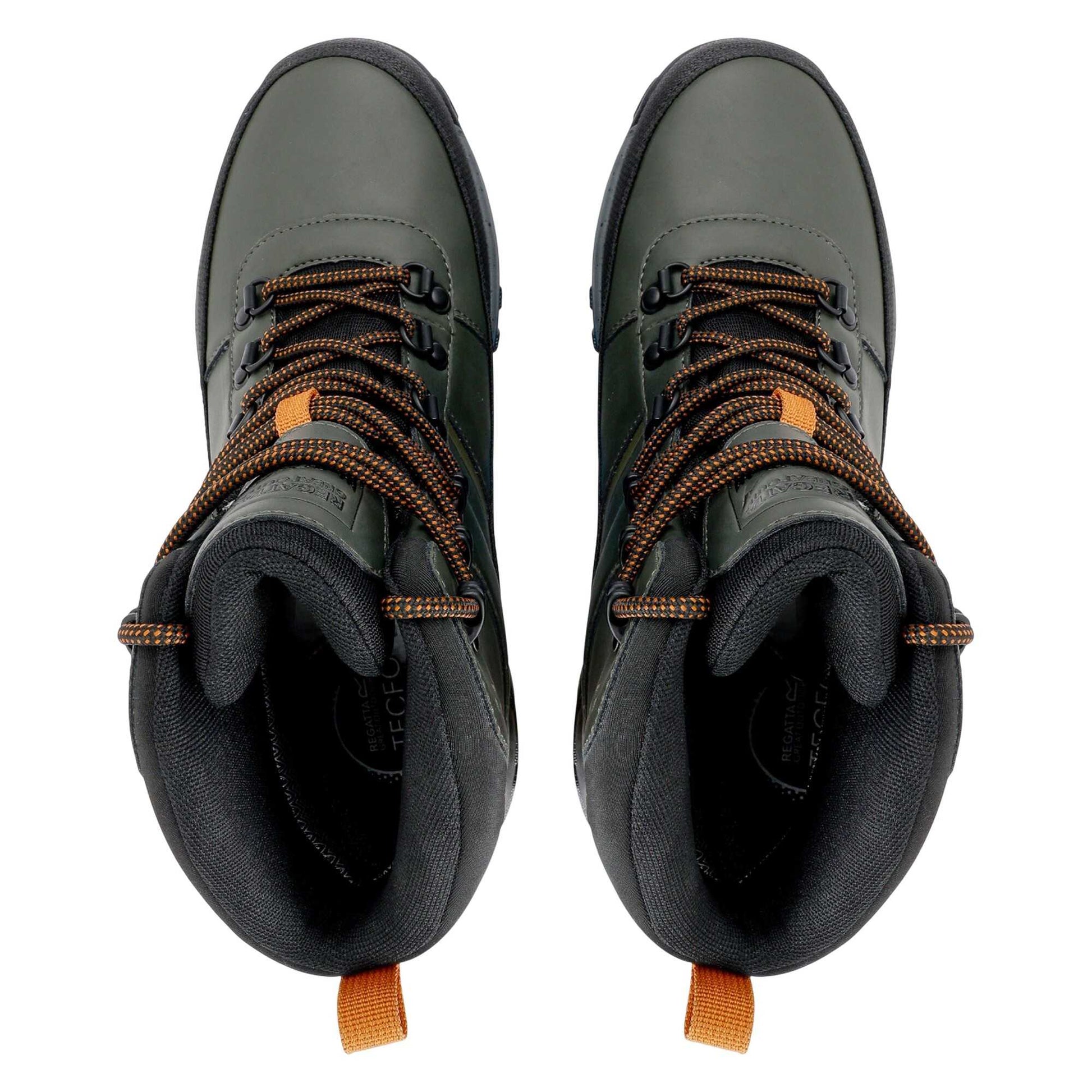 Khaki Green-Pumpkin Spice - Pack Shot - Regatta Mens Renford Walking Shoes