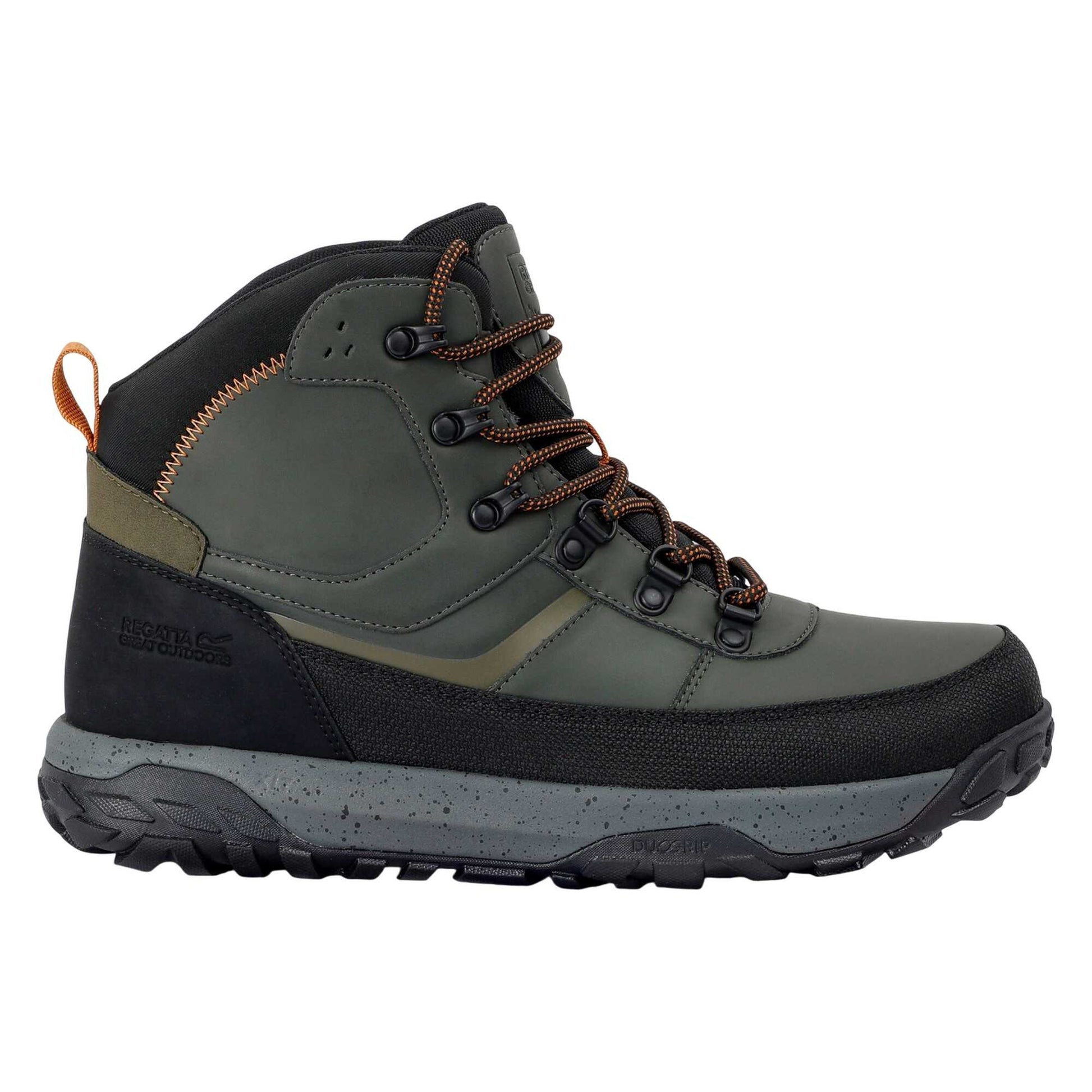 Khaki Green-Pumpkin Spice - Lifestyle - Regatta Mens Renford Walking Shoes
