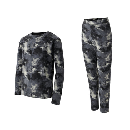 Multicoloured - Front - Dare 2B Childrens-Kids Distressed Thermal Base Layer Set