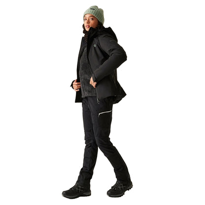 Black - Close up - Dare 2B Womens-Ladies Torrek Blazen Insulated Waterproof Jacket