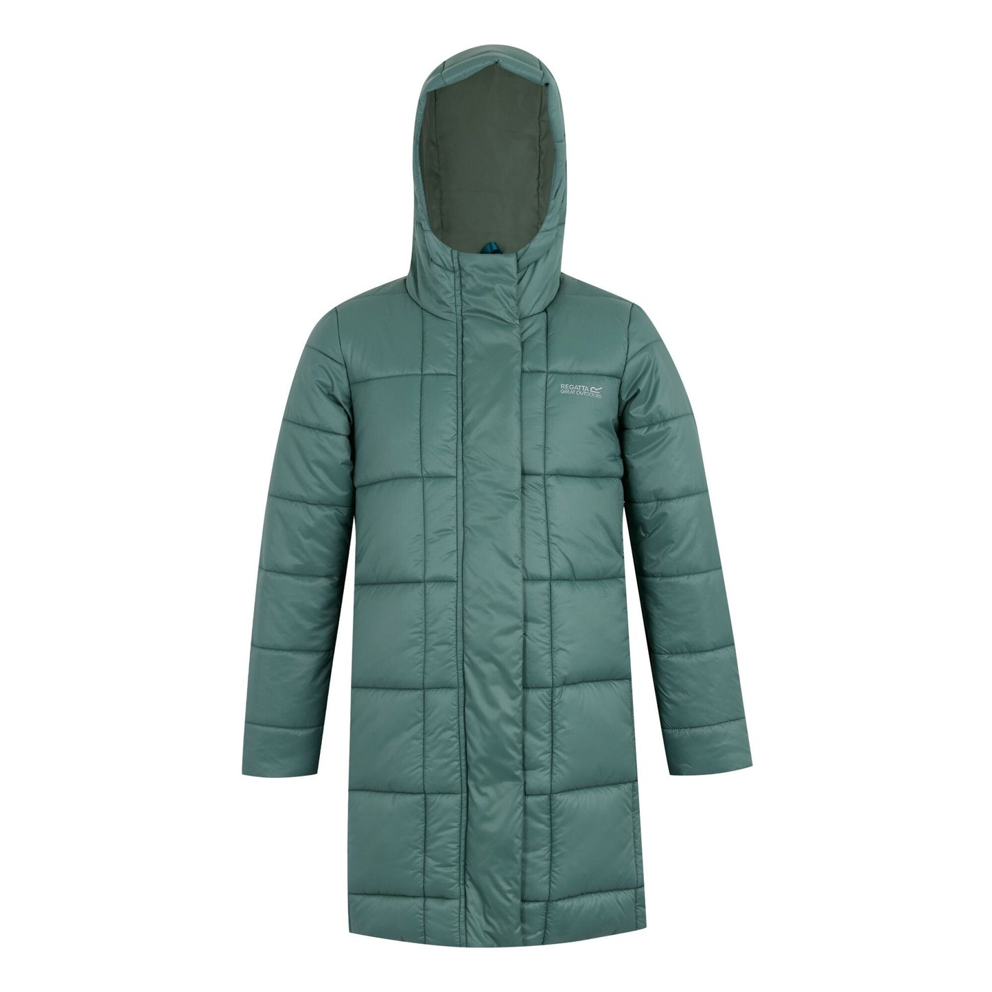Spruce Green - Front - Regatta Childrens-Kids Embrie Quilted Padded Jacket
