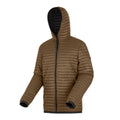 Nut Brown-Black - Side - Regatta Mens Rigain Padded Jacket