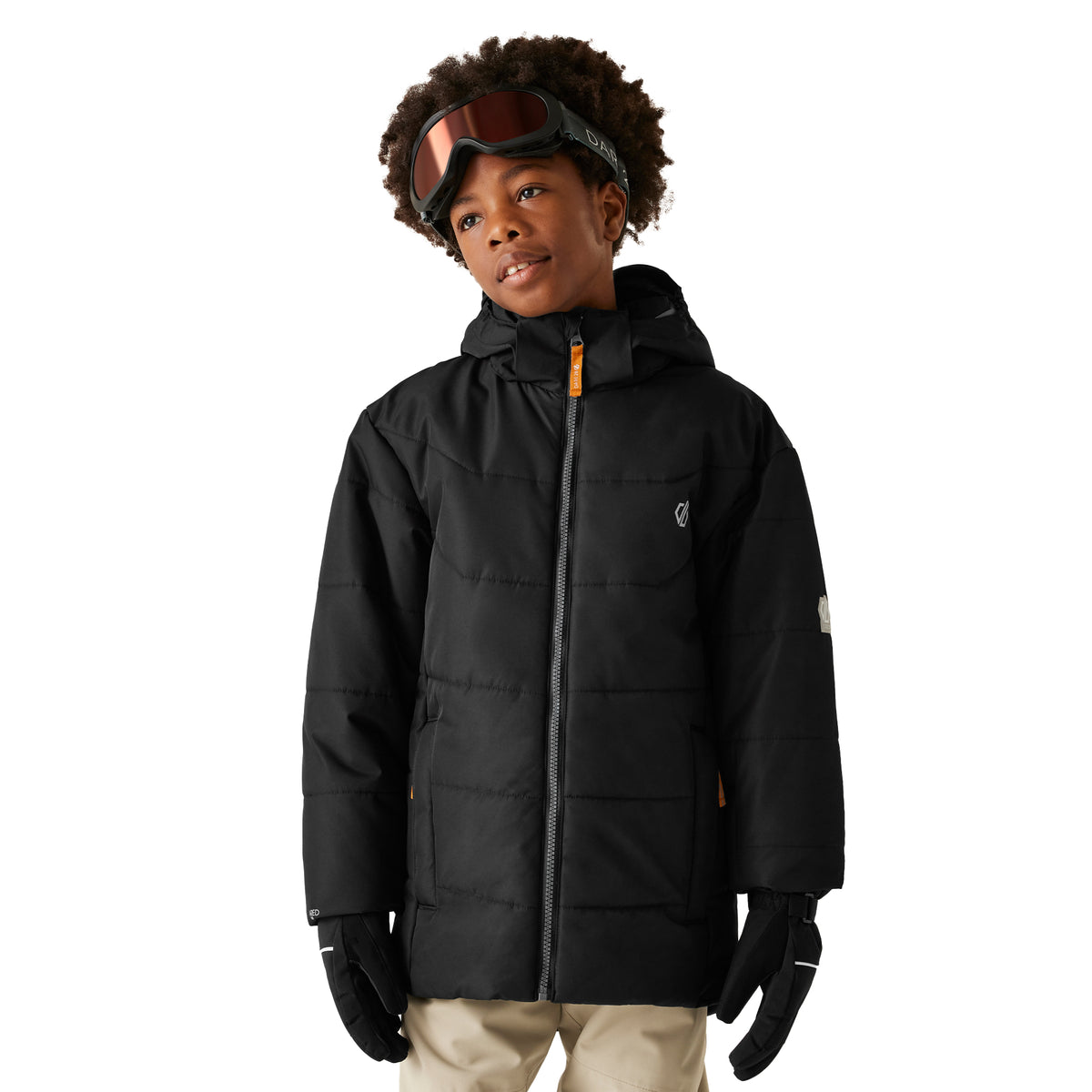 Black - Lifestyle - Dare 2B Childrens-Kids Explore Ski Jacket