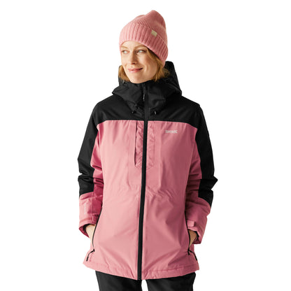 Dusty Rose-Black - Lifestyle - Regatta Womens-Ladies Maldeine Insulated Jacket