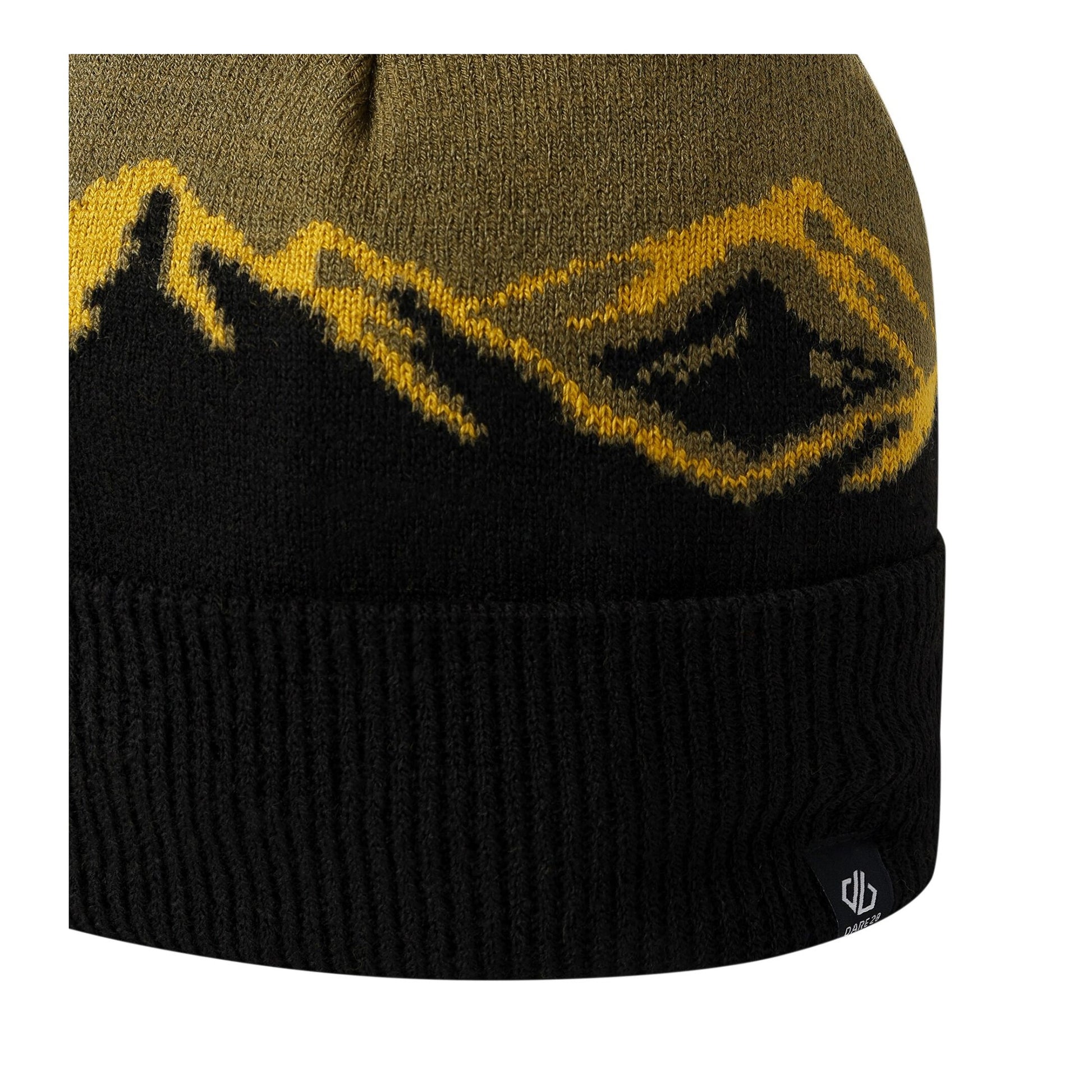 Martini Olive-Black - Side - Dare 2B Childrens-Kids Fernie Bobble Hat