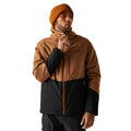 Nut Brown-Black - Front - Regatta Mens Highton Stretch Padded Jacket