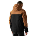 Nut Brown-Black - Back - Regatta Mens Highton Stretch Padded Jacket