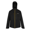 Black-Gold - Front - Regatta Mens Highton Stretch Padded Jacket