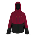 Dark Maroon-Black - Front - Regatta Mens Highton Stretch Padded Jacket
