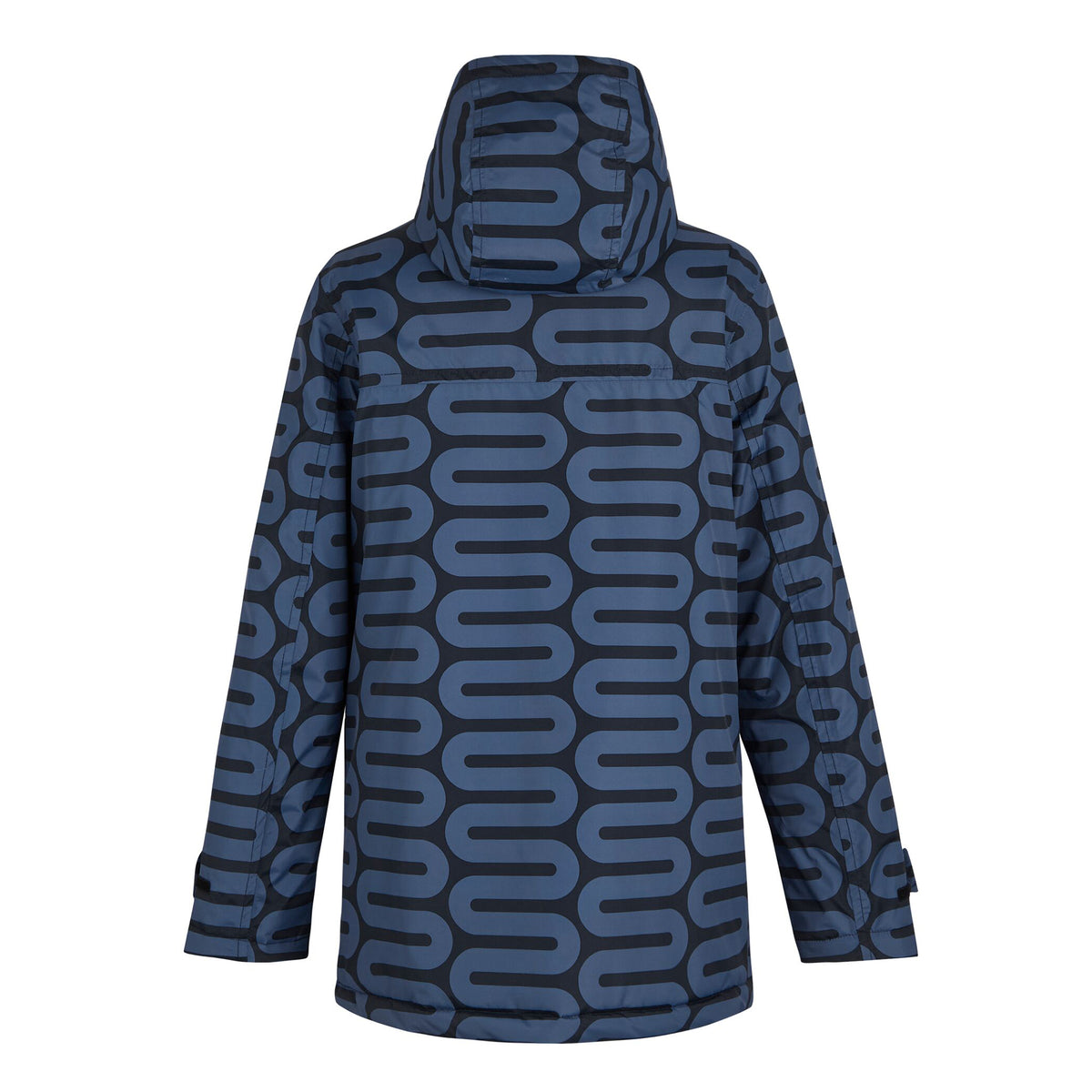 Blue - Back - Regatta Womens-Ladies Orla Kiely Wiggle Mid Length Waterproof Jacket