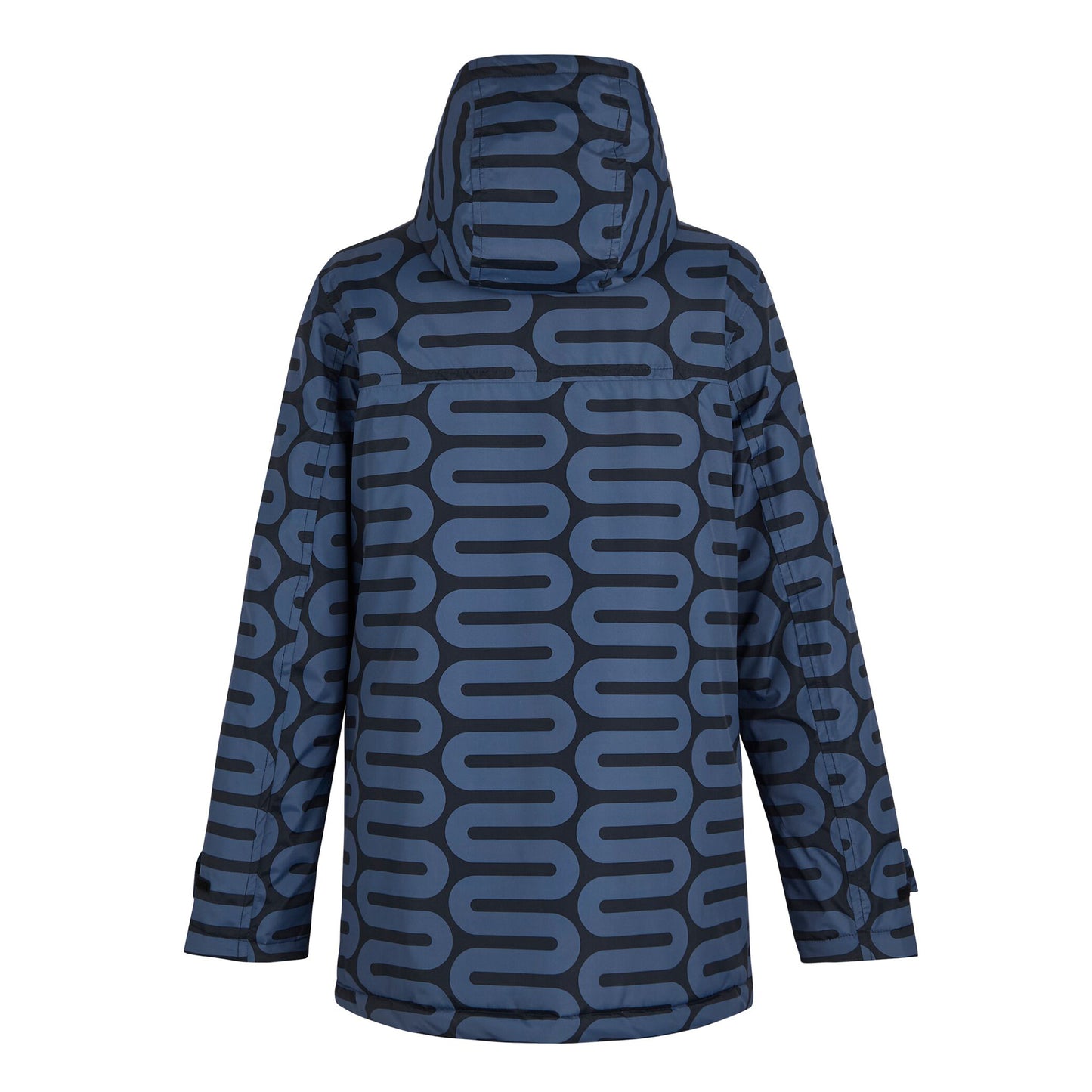 Blue - Back - Regatta Womens-Ladies Orla Kiely Wiggle Mid Length Waterproof Jacket