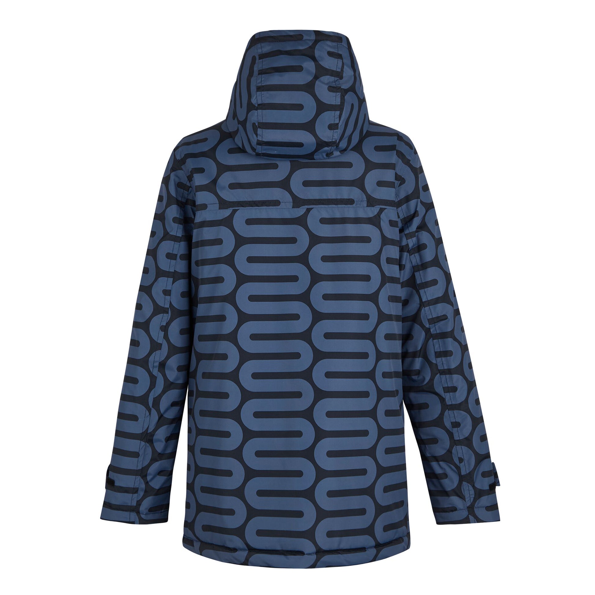 Blue - Back - Regatta Womens-Ladies Orla Kiely Wiggle Mid Length Waterproof Jacket