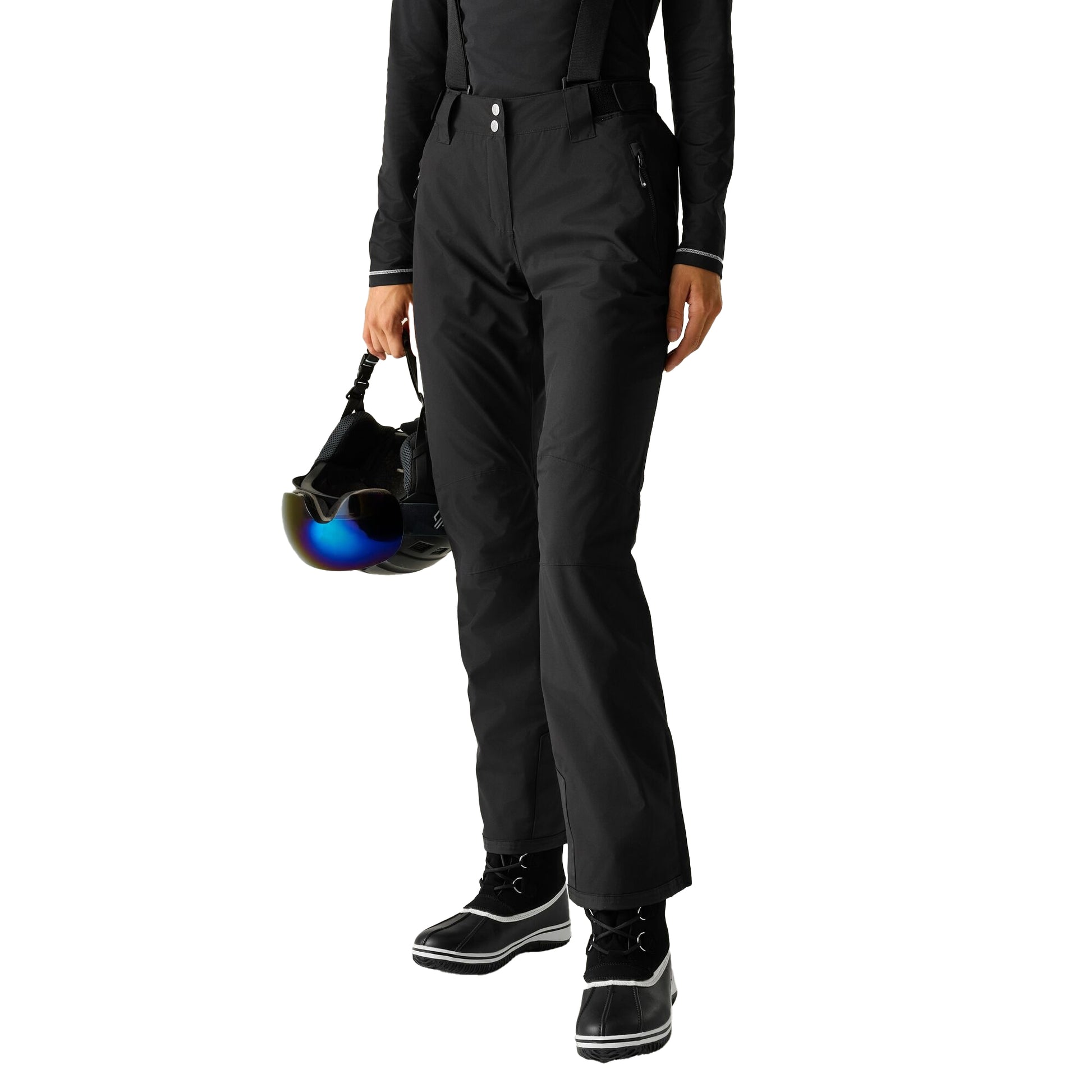 Black - Lifestyle - Dare 2B Womens-Ladies Diminish Waterproof Insulated Ski Trousers