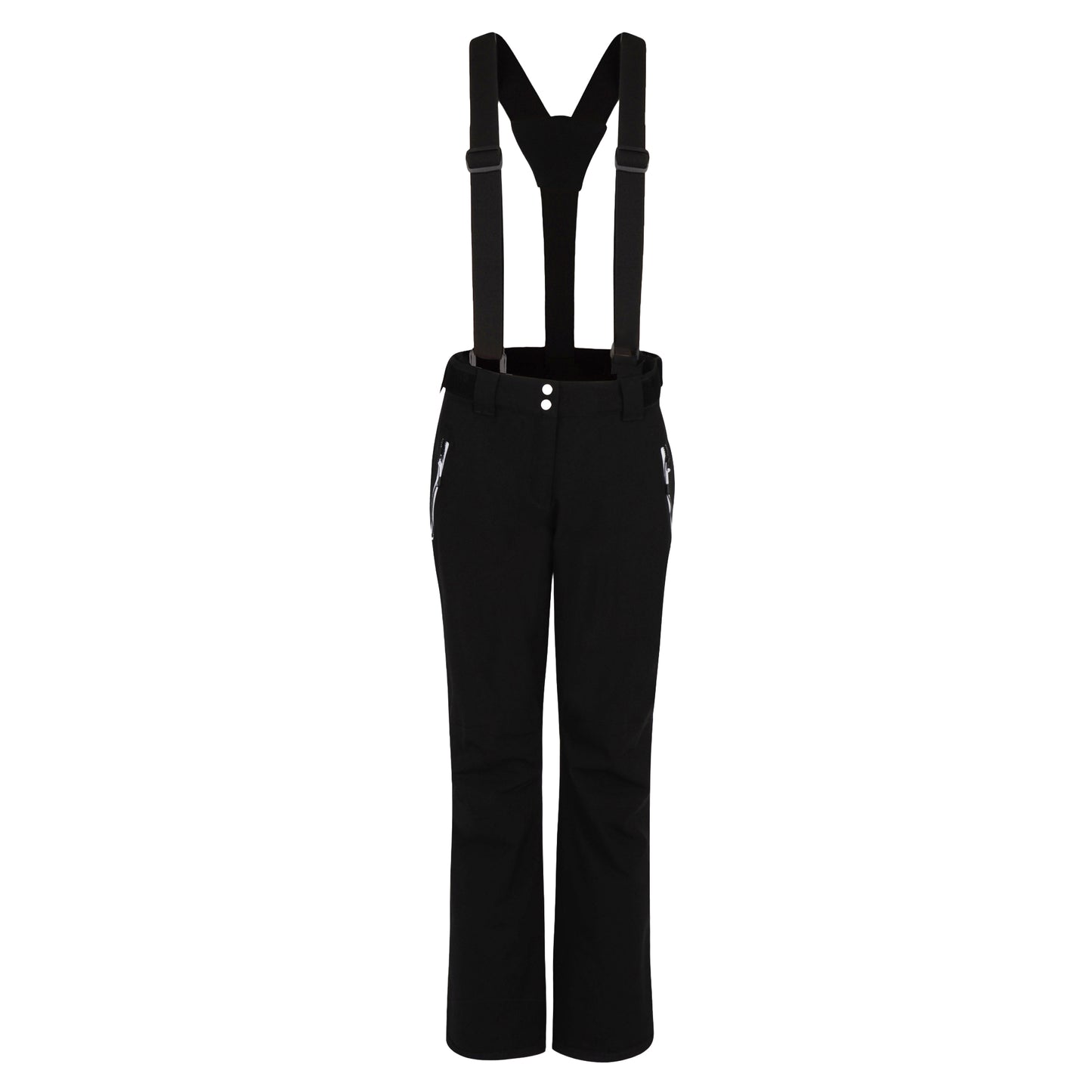 Black - Front - Dare 2B Womens-Ladies Diminish Waterproof Insulated Ski Trousers