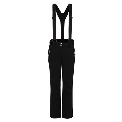Black - Front - Dare 2B Womens-Ladies Diminish Waterproof Insulated Ski Trousers