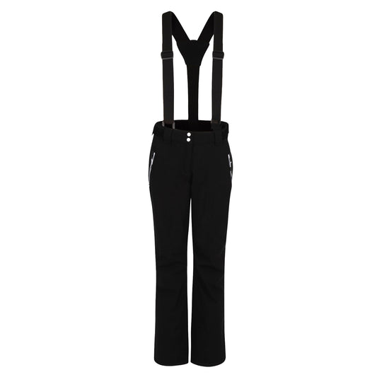 Black - Front - Dare 2B Womens-Ladies Diminish Waterproof Insulated Ski Trousers