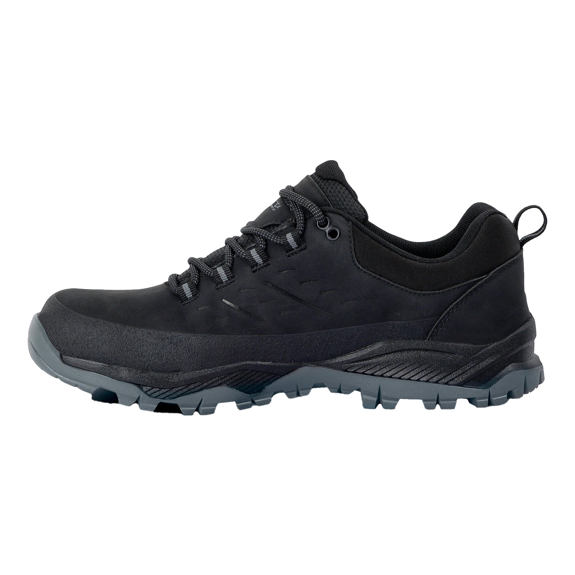 Black - Side - Regatta Mens Blake Low Walking Shoes
