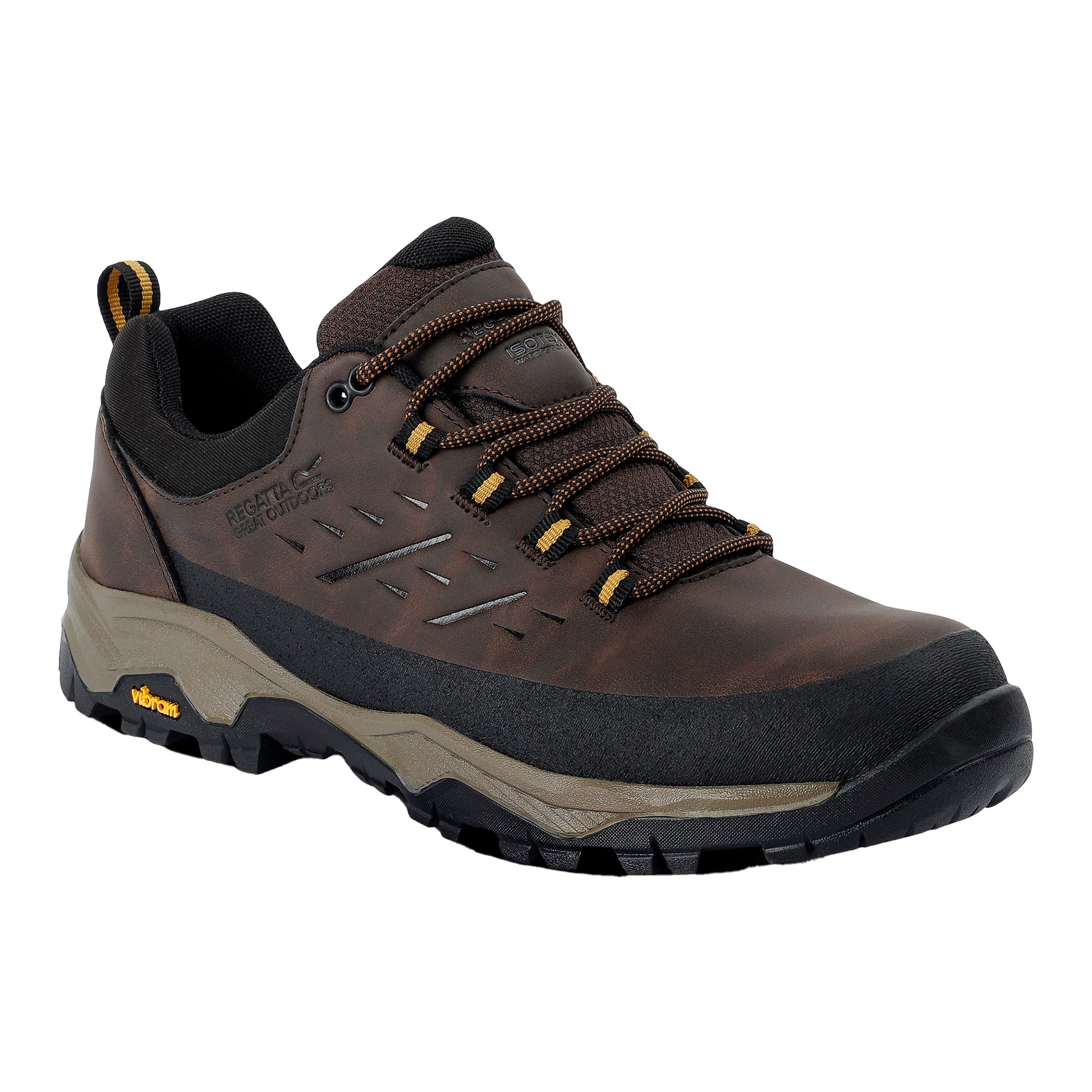 Peat-Wood - Front - Regatta Mens Blake Low Walking Shoes