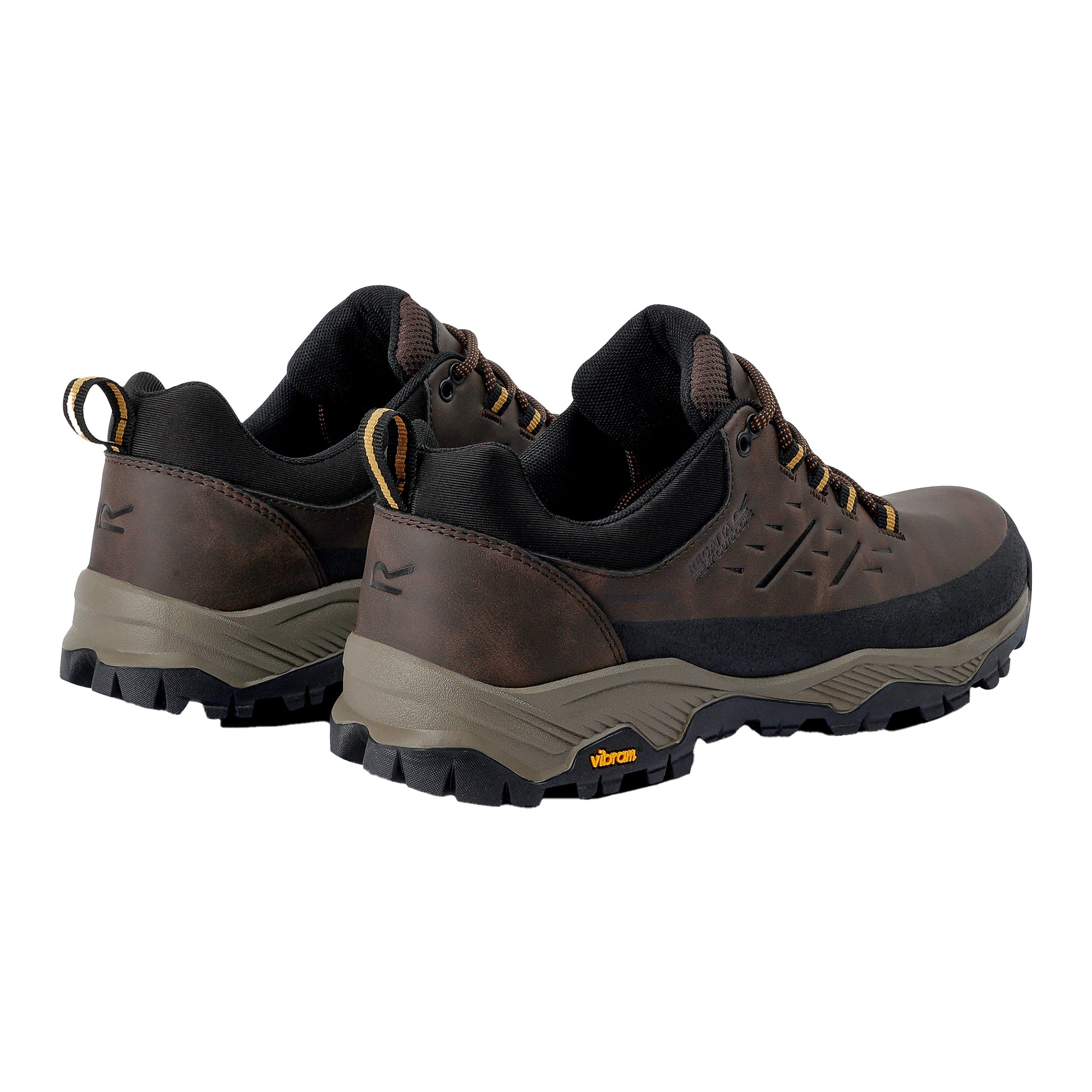 Peat-Wood - Back - Regatta Mens Blake Low Walking Shoes