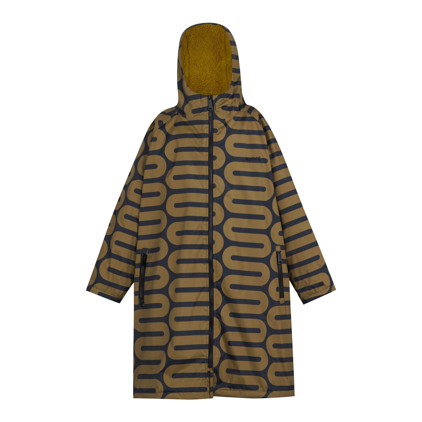 Olive - Front - Regatta Childrens-Kids Orla Kiely Spotted Changing Robe
