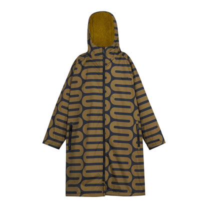 Olive - Front - Regatta Childrens-Kids Orla Kiely Spotted Changing Robe