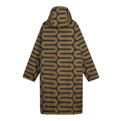 Olive - Back - Regatta Childrens-Kids Orla Kiely Spotted Changing Robe