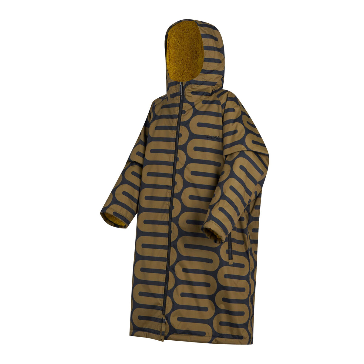 Olive - Side - Regatta Childrens-Kids Orla Kiely Spotted Changing Robe