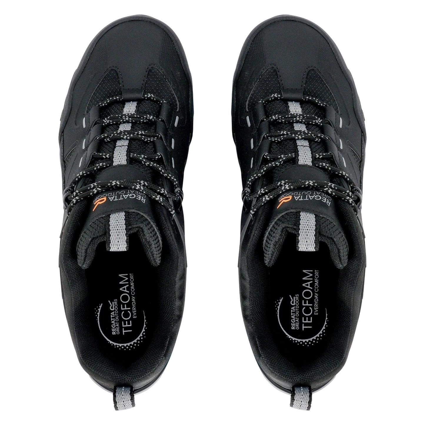 Black - Pack Shot - Regatta Mens Regen Low Walking Boots