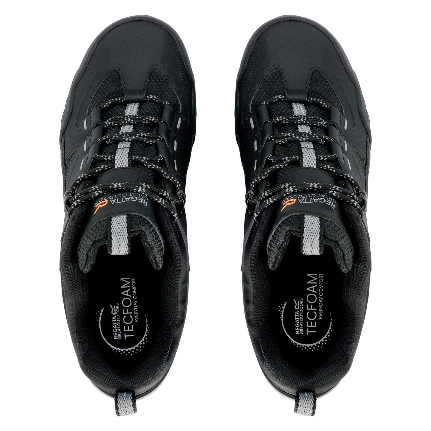 Black - Pack Shot - Regatta Mens Regen Low Walking Boots