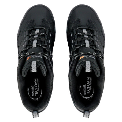 Black - Pack Shot - Regatta Mens Regen Low Walking Boots