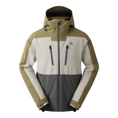 Martini Olive-Abbeystone - Front - Dare 2B Mens Baseplate III Ski Jacket