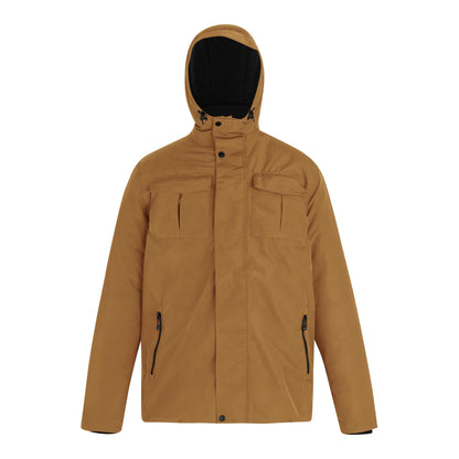 Brown - Front - Regatta Mens Eamont Insulated Waterproof Jacket