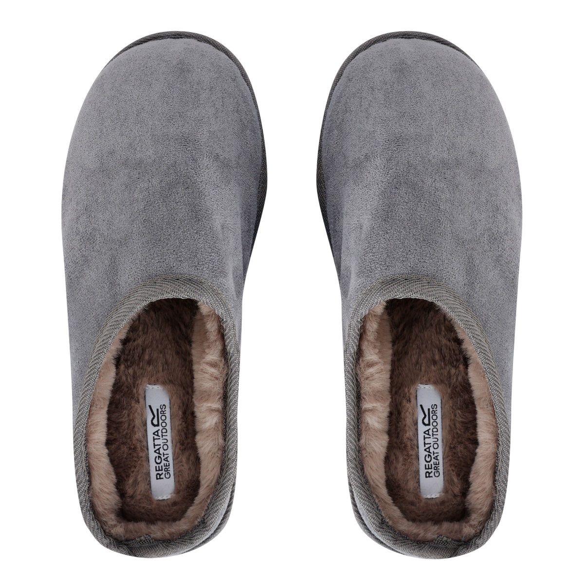 Dark Steel - Close up - Regatta Womens-Ladies Solace Mule Slippers