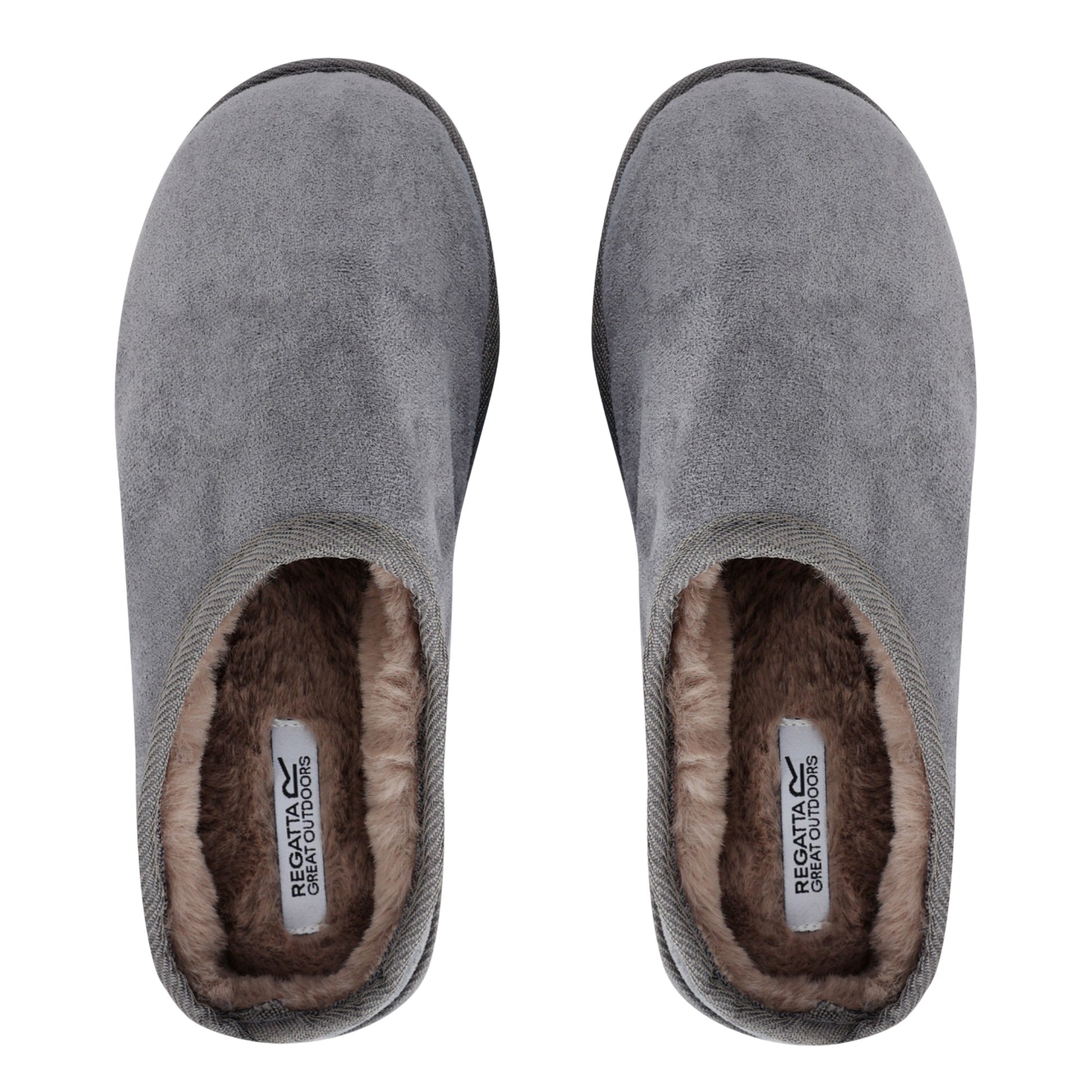 Dark Steel - Close up - Regatta Womens-Ladies Solace Mule Slippers