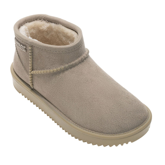 Soft Taupe - Front - Regatta Childrens-Kids Risley Waterproof Winter Boots