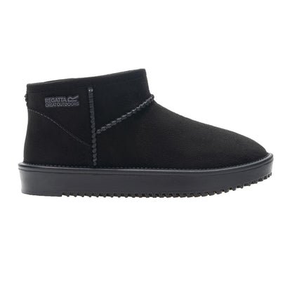 Black - Back - Regatta Childrens-Kids Risley Waterproof Winter Boots