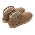 Burnt Tan - Back - Regatta Childrens-Kids Risley Waterproof Winter Boots