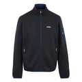 Navy - Front - Regatta Mens Newhill Marl Full Zip Fleece Jacket