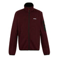 Dark Maroon - Front - Regatta Mens Newhill Marl Full Zip Fleece Jacket