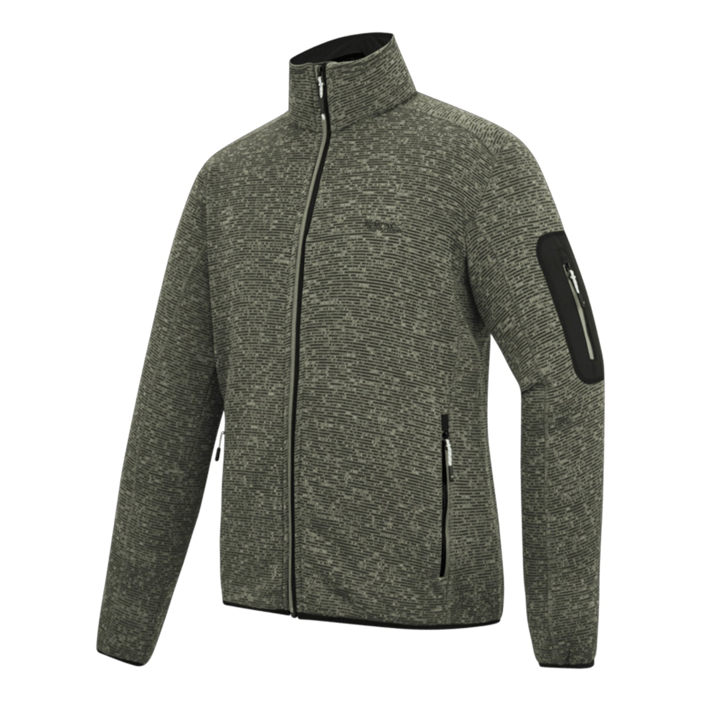 Abbeystone - Side - Regatta Mens Newhill Marl Full Zip Fleece Jacket