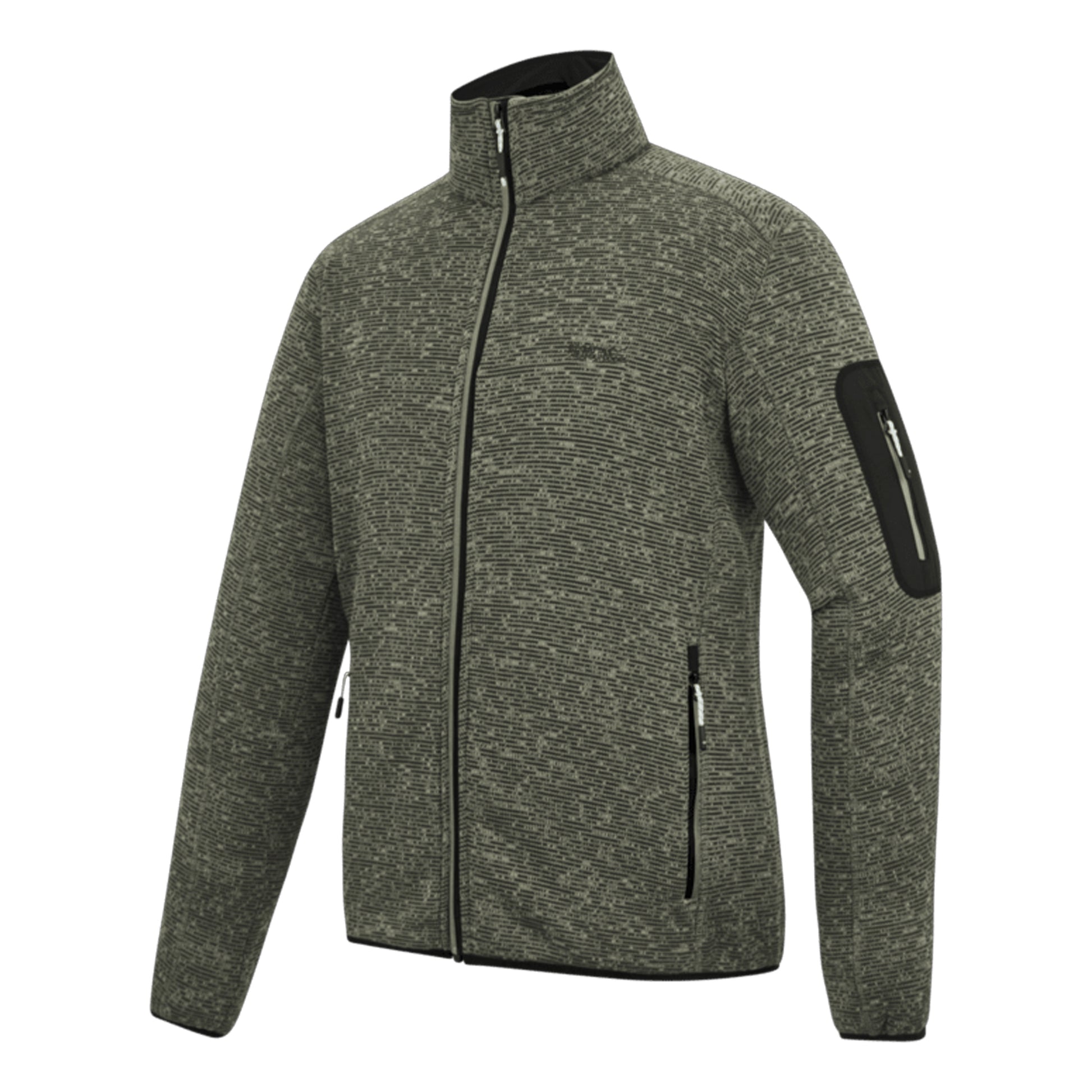 Abbeystone - Side - Regatta Mens Newhill Marl Full Zip Fleece Jacket