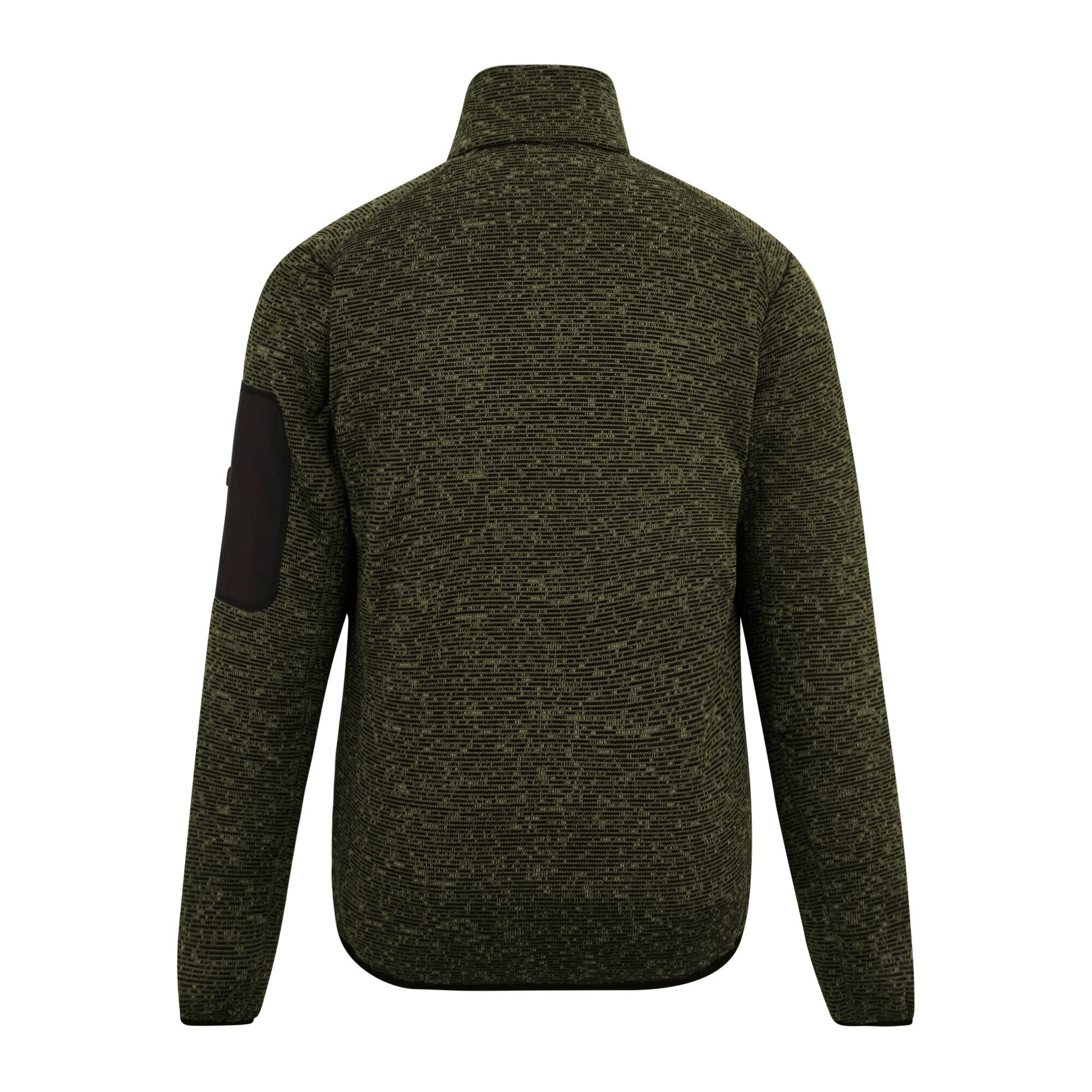 Dark Khaki - Back - Regatta Mens Newhill Marl Full Zip Fleece Jacket