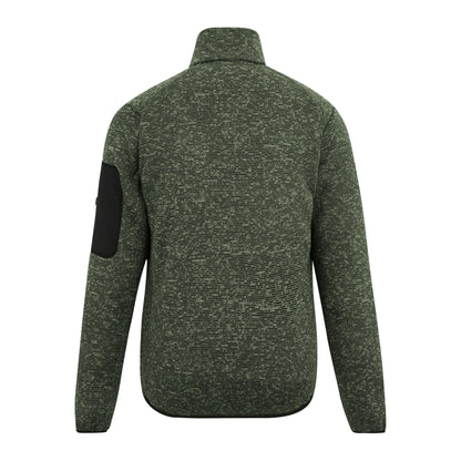 Light Sage - Back - Regatta Mens Newhill Marl Full Zip Fleece Jacket
