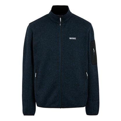 Moonlight Denim - Front - Regatta Mens Newhill Marl Full Zip Fleece Jacket