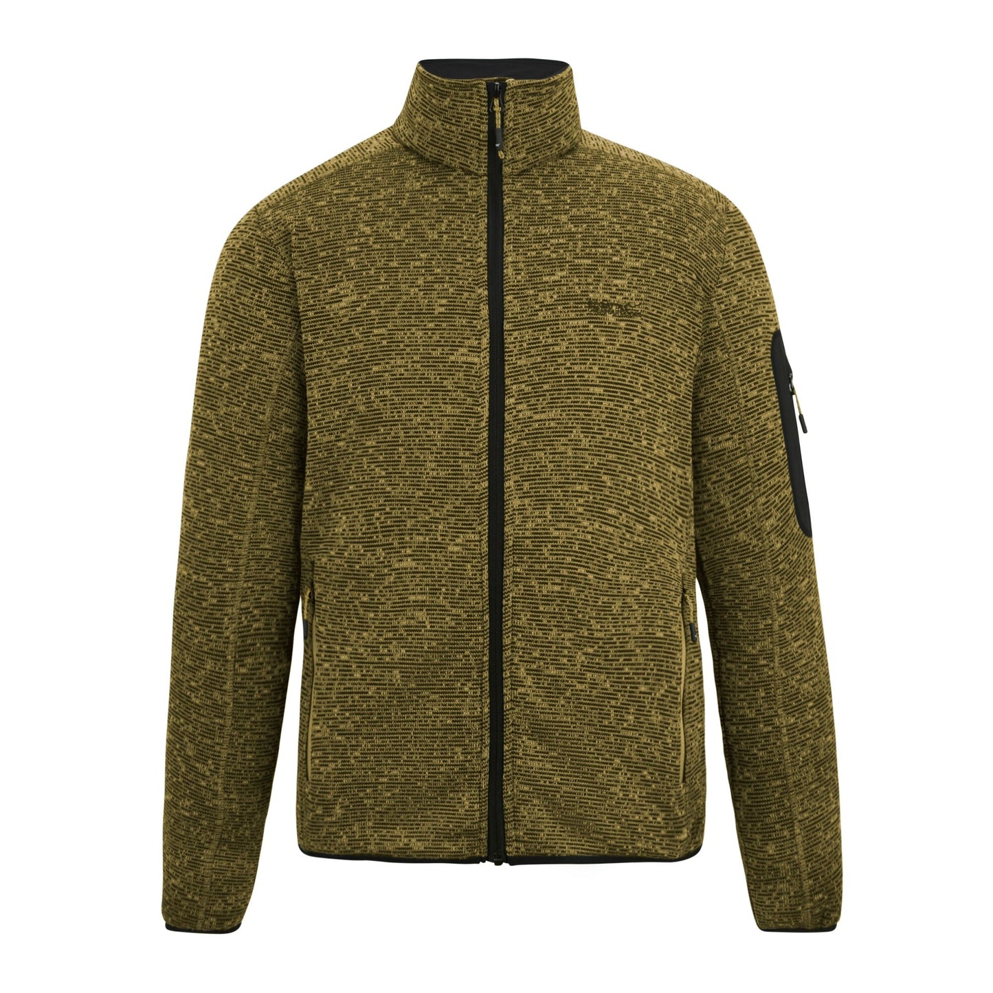 Wood Brown - Front - Regatta Mens Newhill Marl Full Zip Fleece Jacket