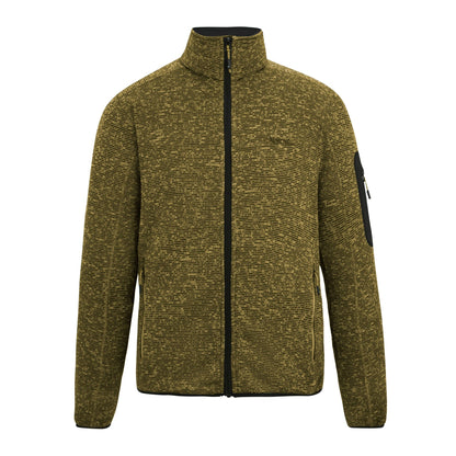 Wood Brown - Front - Regatta Mens Newhill Marl Full Zip Fleece Jacket