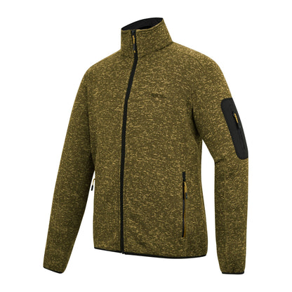 Wood Brown - Side - Regatta Mens Newhill Marl Full Zip Fleece Jacket