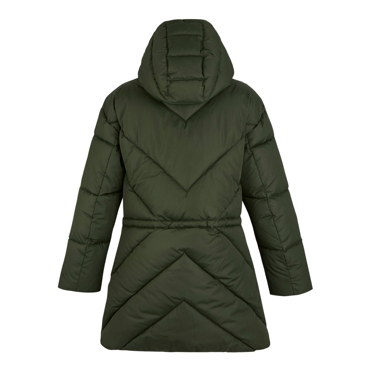 Khaki Green - Back - Regatta Womens-Ladies Rusey Quilted Padded Jacket