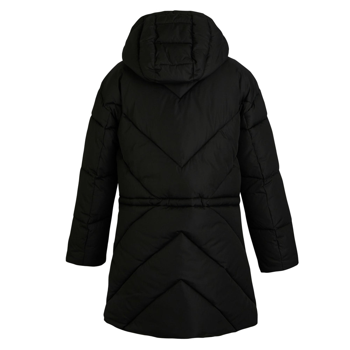 Black - Back - Regatta Womens-Ladies Rusey Quilted Padded Jacket