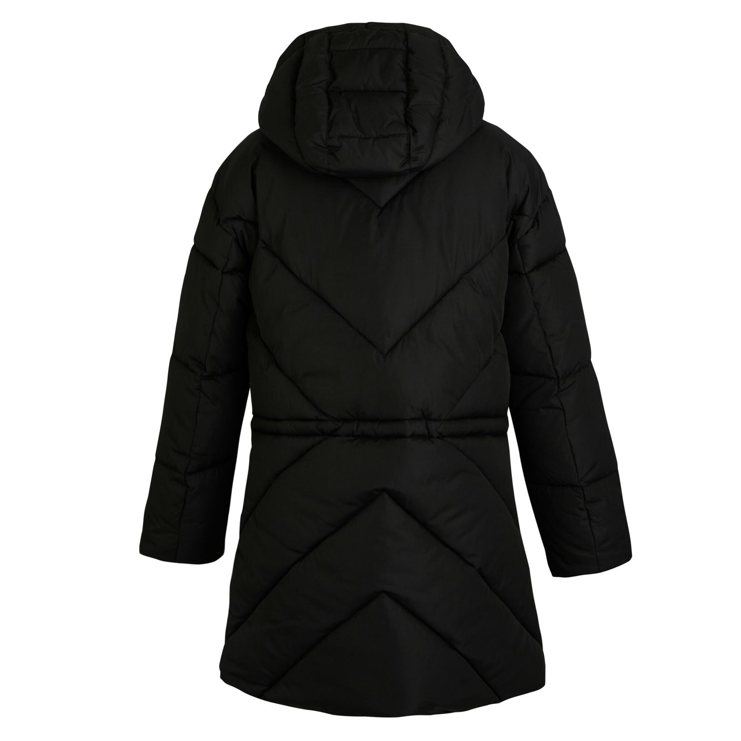 Black - Back - Regatta Womens-Ladies Rusey Quilted Padded Jacket